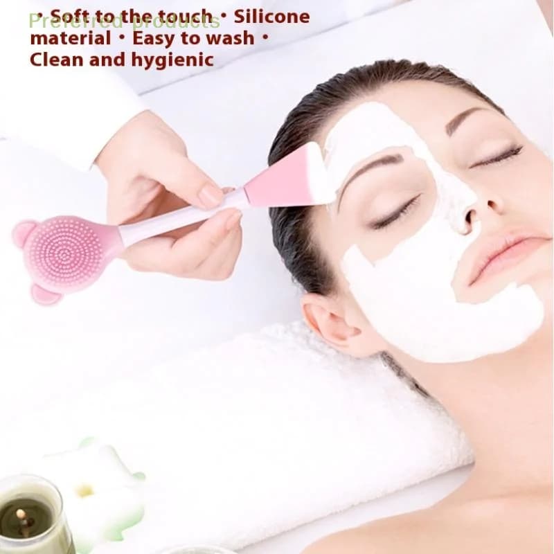 Facial Mask Mixing Bowl Set, Facial Mask Bowl, Stick Spatula, Silicone Soft Face Brushes, DIY Facemask, Mixing Tool Kit, 4Pcs