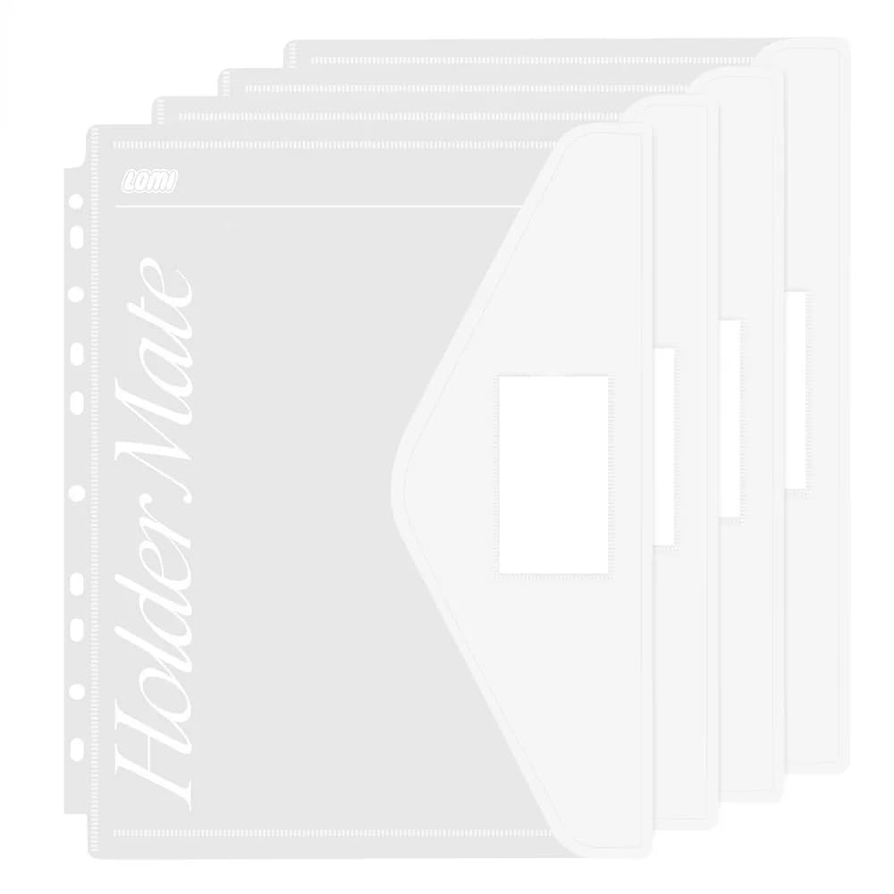 Cartella di file A4 a fogli mobili semplice Borsa trasparente per carta da esame per cancelleria per studenti Libro dati staccabile Regalo per il ritorno a scuola