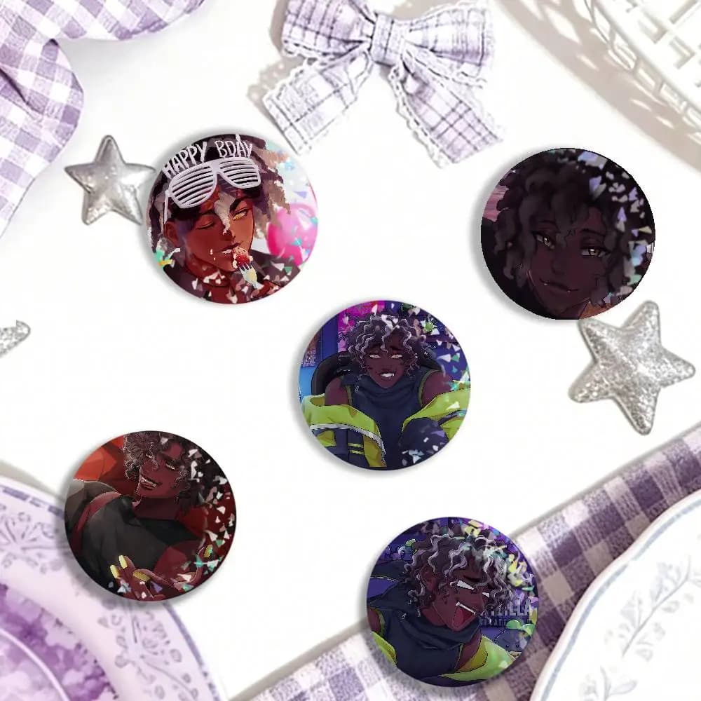 Badge Laser E-ERROR143 Micah Yujin, Clothing Accessories, Backpacks, Hats, Kids Gifts, Friends, Fans, Collection Items