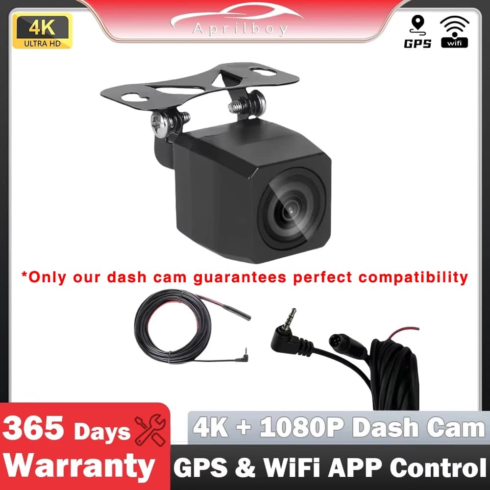 Aprilboy 6/10M 1080P HDR Camera for Car Reverse Night Vision Waterproof Auto Backup Monitor Color Picture for Aprilboy DVR Dashcam