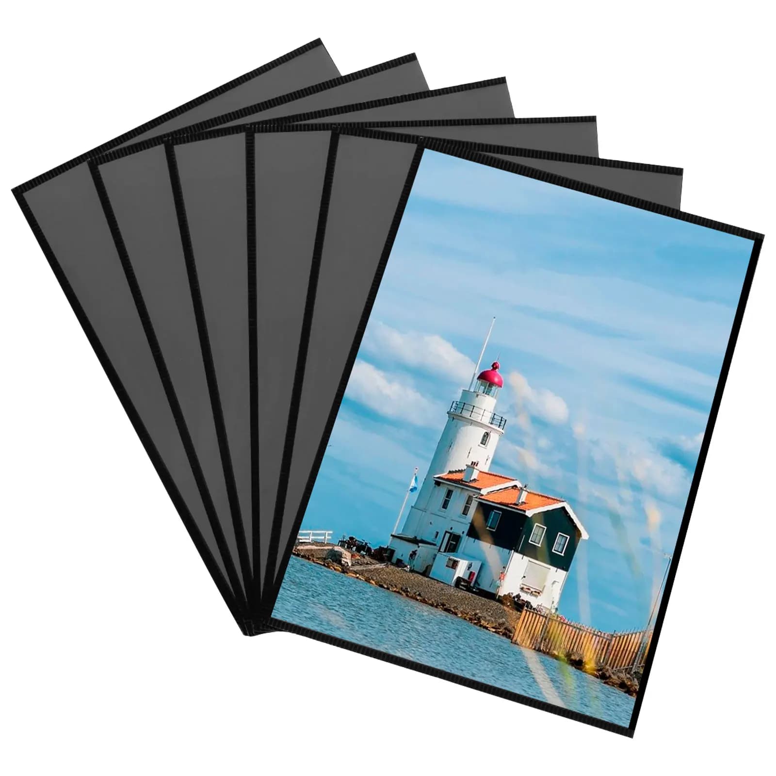 Magnetic Picture Frames Magnetic Photo Pocket Reusable Magnetic Sign Holder Clear PVC Magnetic Photo Frame for Refrigerator