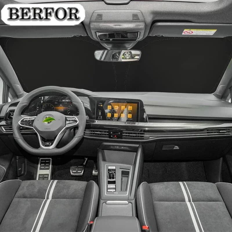 Per Volkswagen VW Golf 7 MK7 MK7.5 GTI R GTE GTD 2016-2020 Auto Nano-Isolat Parabrezza Parasole Finestra Anteriore Parasole Visiera