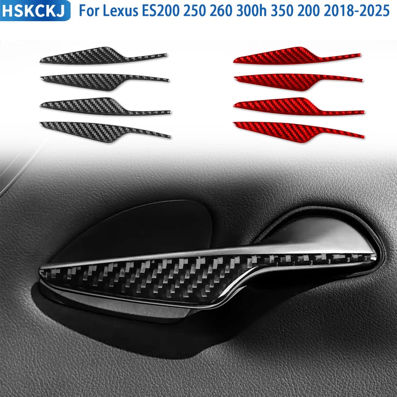 Per Lexus ES200 250 260 300h 350 200, Strisce Decorative in Fibra di Carbonio per Pannello Laterale del Cambio della Console Centrale, Accessori Interni Adesivi