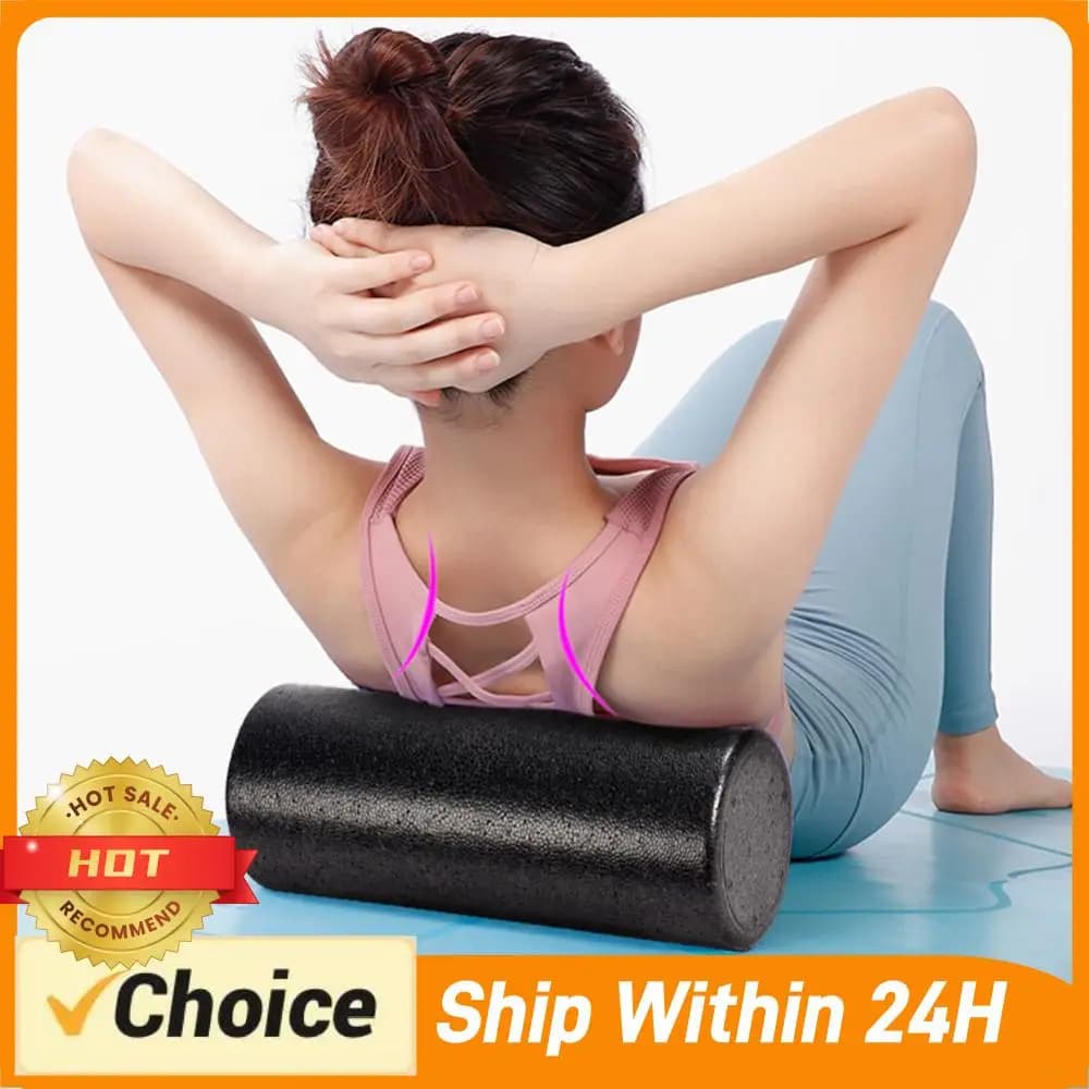 35/45CM Epp Yoga Foam Massage Roller Fitness Portable Pilates Body Exercises Gym Leg Arm Back Feet Pain Shaft Muscle Relaxation