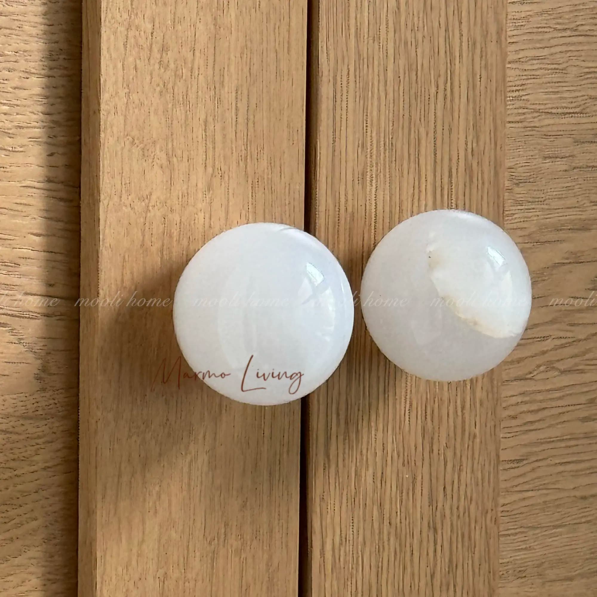 Vintage Art Natural Marble Onyx Jade Handles French Style High End Custom Drawer Pulls