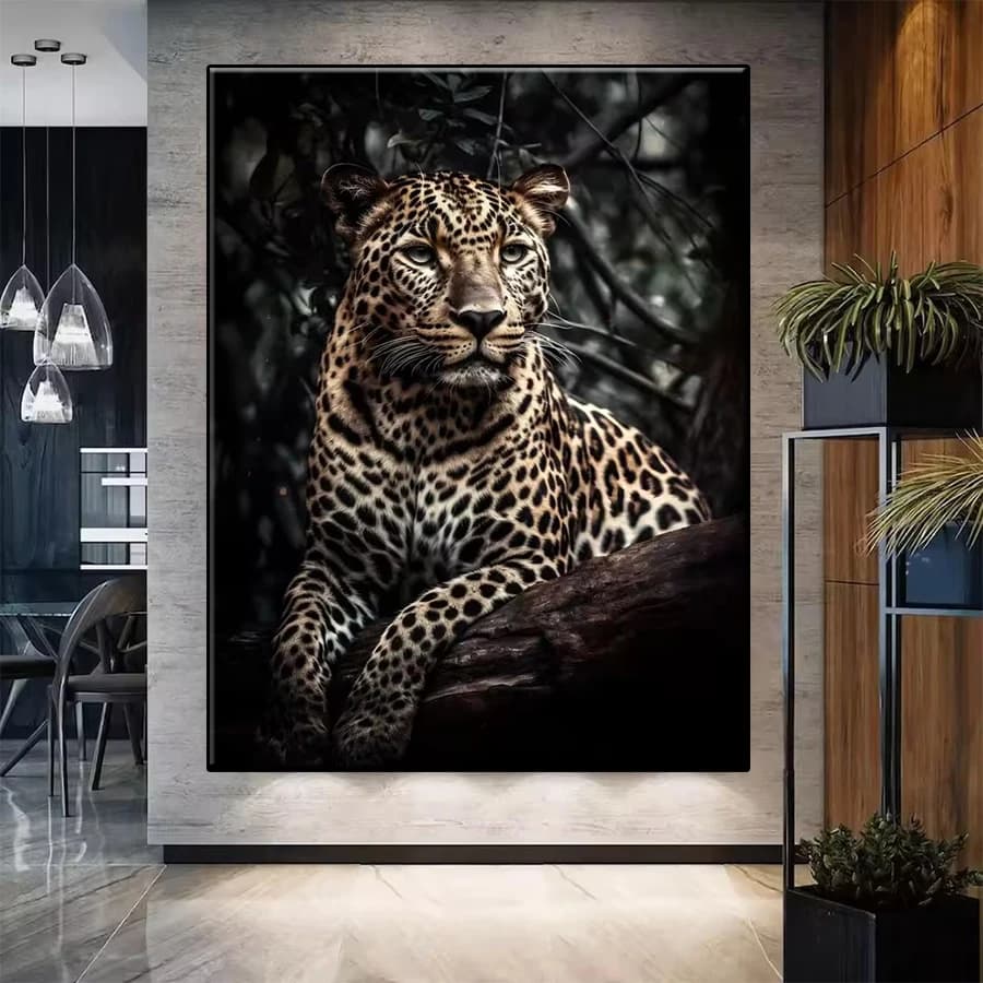5D DIY Diamond Embroidery Full Kits Animal Leopard Art Diamond Painting Cross Stitch Adult Decor Home