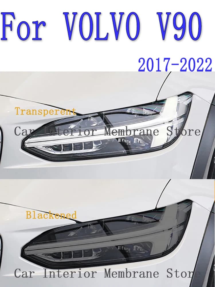Per VOLVO V90(2018 -2022 ) TPU Fari Esterni Auto Anti-Graffio Pellicola Protettiva Fari Riparazione Adesivo Accessori Refit