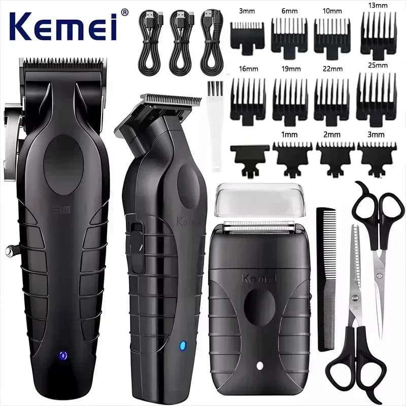 Kemei KM-2296 KM-2299 KM-T95 Professional haircut kit or blade shaver Machine for men's haircut Trimmer
