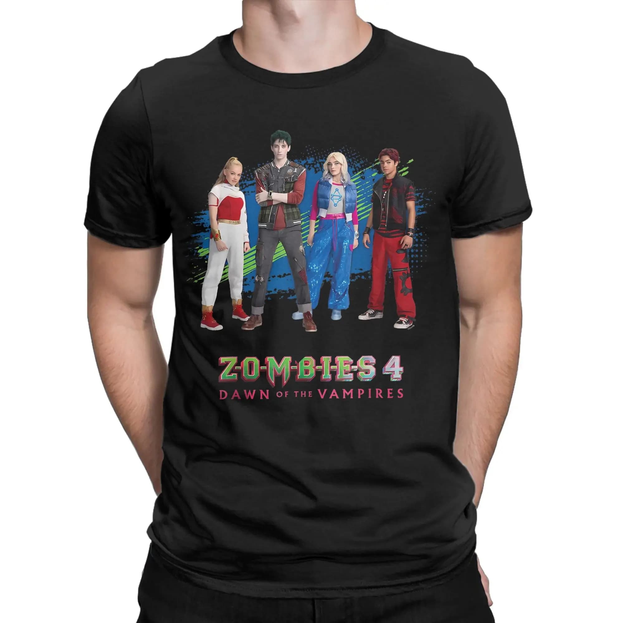 Zombies 4 Dawn of the Vampires Tee Shirt for Men Women Fashion T Shirts 100% Cotton Clothing
