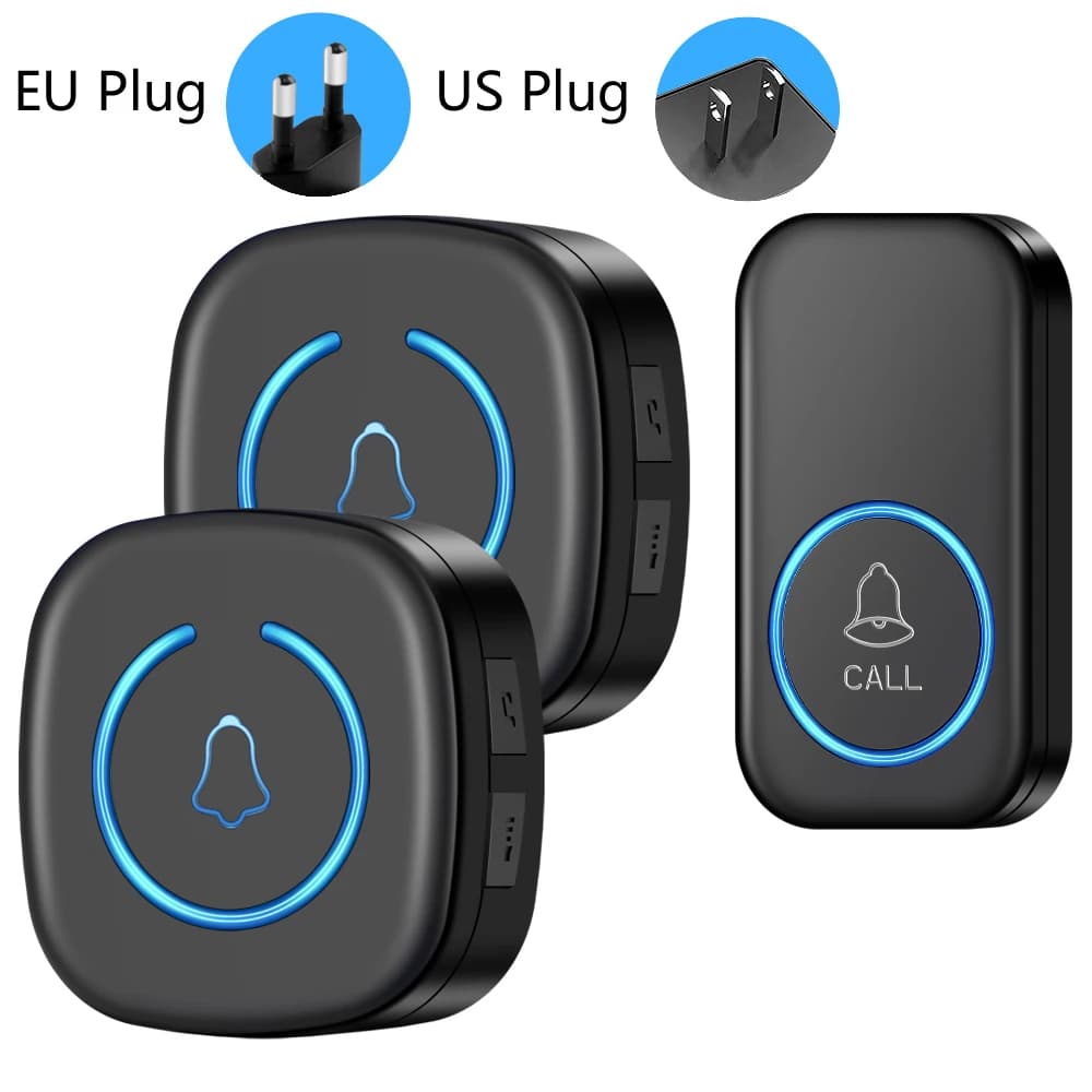 Wireless doorbell Intelligent welcome doorbell 300M/984 FT Remote control 60 tracks Melodie Intelligent doorbell U.S. optional