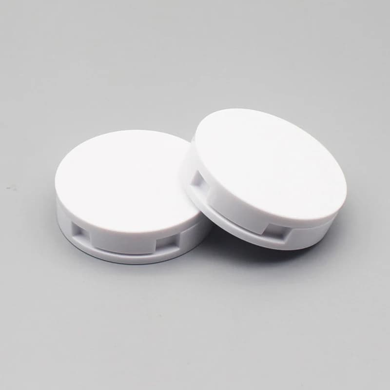 Portable empty palette box with round mirror for fard, umbrella, Bb cream foundation container, DIY