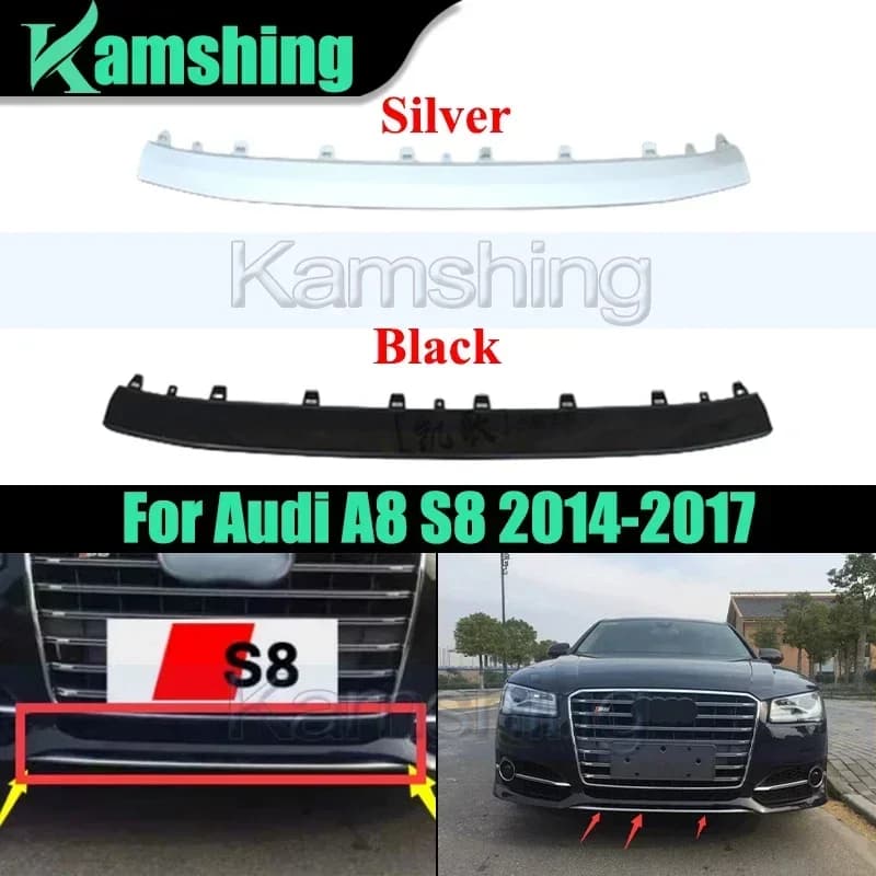 Auto Paraurti Anteriore Inferiore Spoiler Inferiore Diffusore Labbro Per Audi A8 S8 2014 2015 2016 2017 4H 0807110