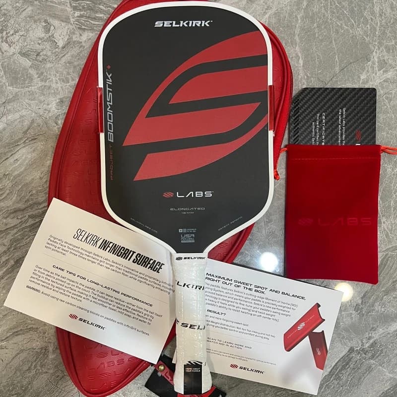 Racchetta da Pickleball Professionale Selkirk Approvata USAP, Progetto LABS Boomstik, Racchetta Allungata con Controllo ad Alto Spin e Ampio Sweet Spot