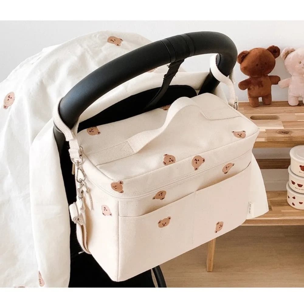 Borsa per pannolini per biberon Borsa per pannolini per passeggino Borsa termica Borsa per mamma con isolamento termico