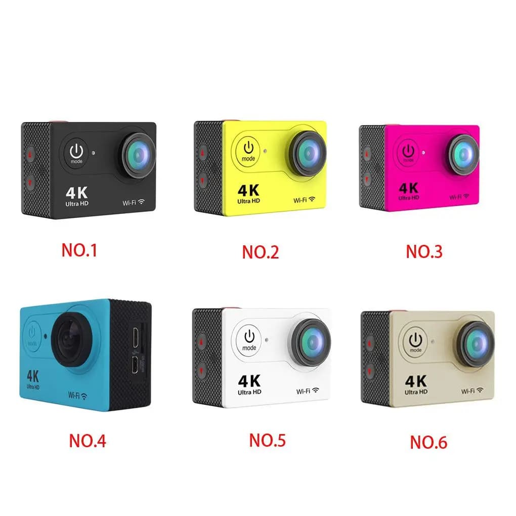 Videocamera H9 1080P Full HD Ultra HD 4K WiFi Sport DV 30M Go Impermeabile Pro Action Bike Casco Cam