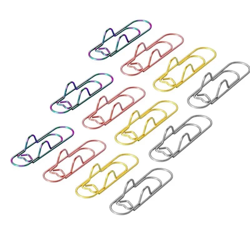 Portapenne con clip, portapenne in metallo, set da 12 pezzi colorati per accessori per quaderni e agende