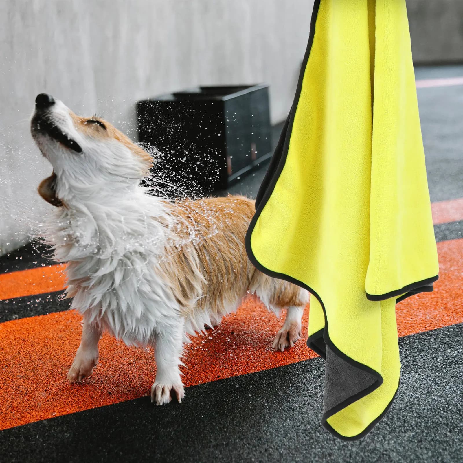 Pet Absorbent Thickened Bath Towel Large Quick Dry Dog Bathrobe Puppy Skin Friendly Soft Cat Shower Dry Towel Pet Supplies