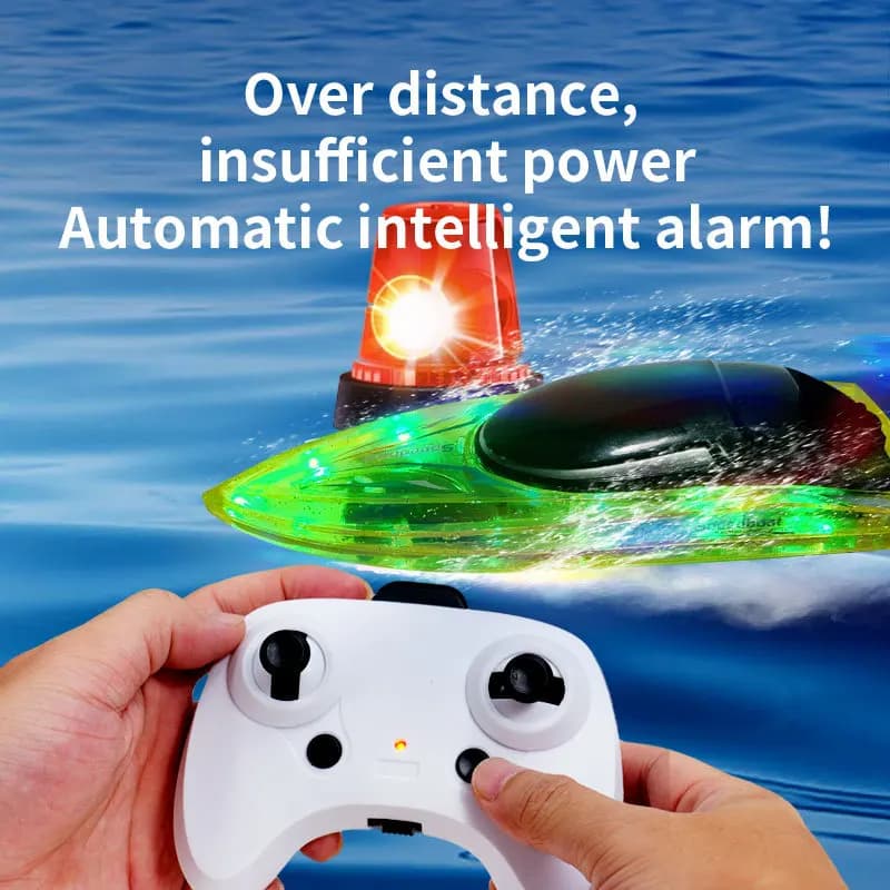 JJRC Barca Rc 2.4g Barca Competitiva Telecomandata 20 km/H Canottaggio Impermeabile Piscina Esterna Gioco d'Acqua Motoscafo Toy Boy