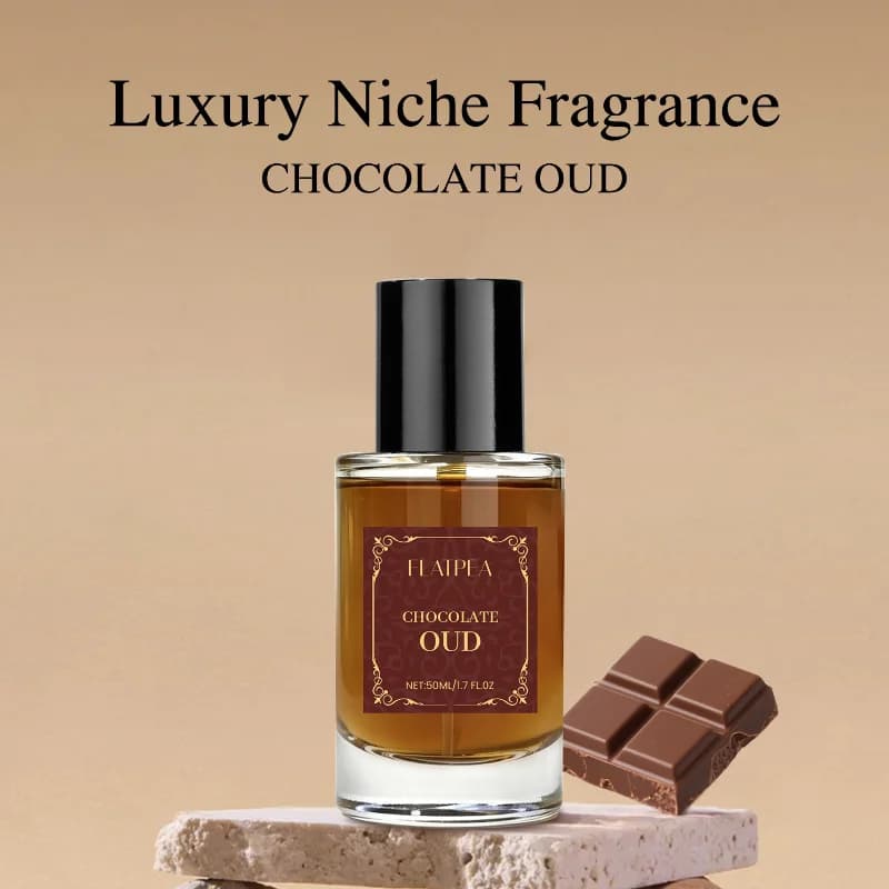 Profumo spray al cioccolato senza alcol Profumo naturale affascinante di lusso per uomo con fragranza di ebano e legno di sandalo ricco di lunga durata