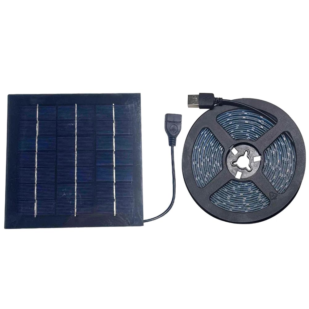 Lampada per Coltivazione Idroponica a Spettro Completo 5M, Luce per Crescita di Piante e Fiori, DC 5V 5W per Sistemi di Coltivazione Idroponica