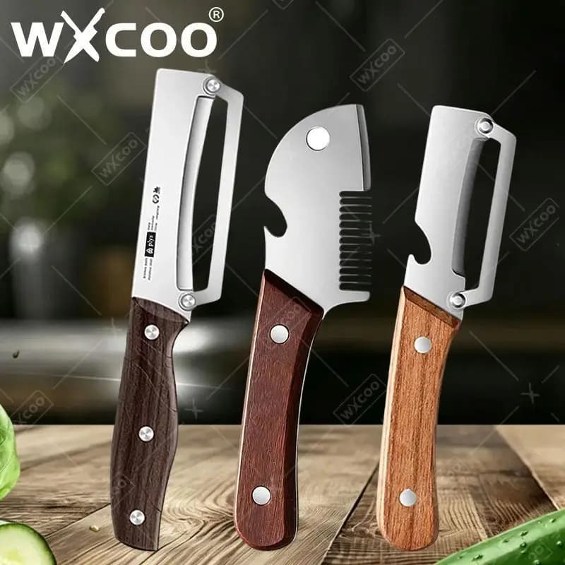 3-in-1Kitchen Peeler Vegetable Peeler Stainless Steel Fruit Knife Multifunction Slicing Bottle Opener Kitchen-Specific Peeler