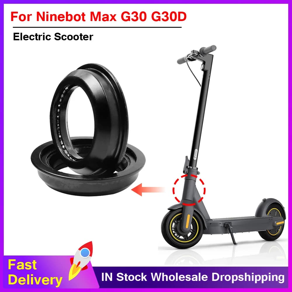 Parte rotante della ciotola del cuscinetto del tubo della forcella anteriore superiore e inferiore adatta per le parti di ricambio dello scooter elettrico Segway Ninebot Max G30 G30D