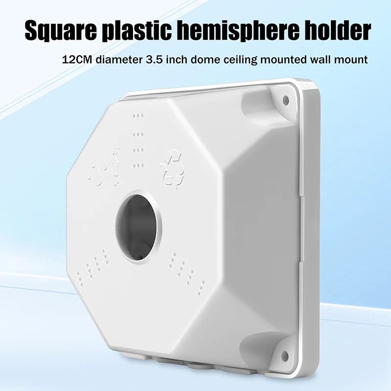 {CC44} Universal junction box for security cameras, waterproof plastic mounting bracket for dome cameras