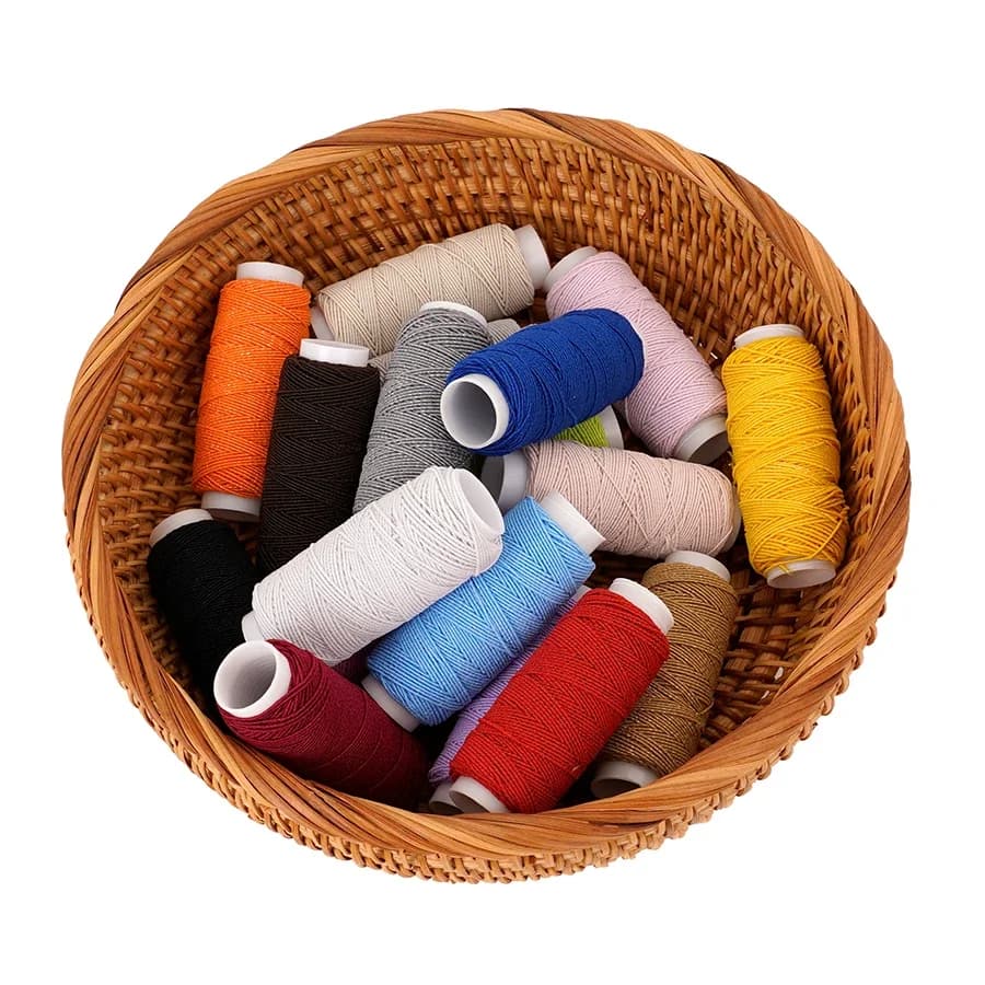 18-Color 0.6mm Ultra-Fine Elastic Thread High-Stretch 20m Sewing Machine Bobbin Thread for DIY Clothing Overlock Rope Garment