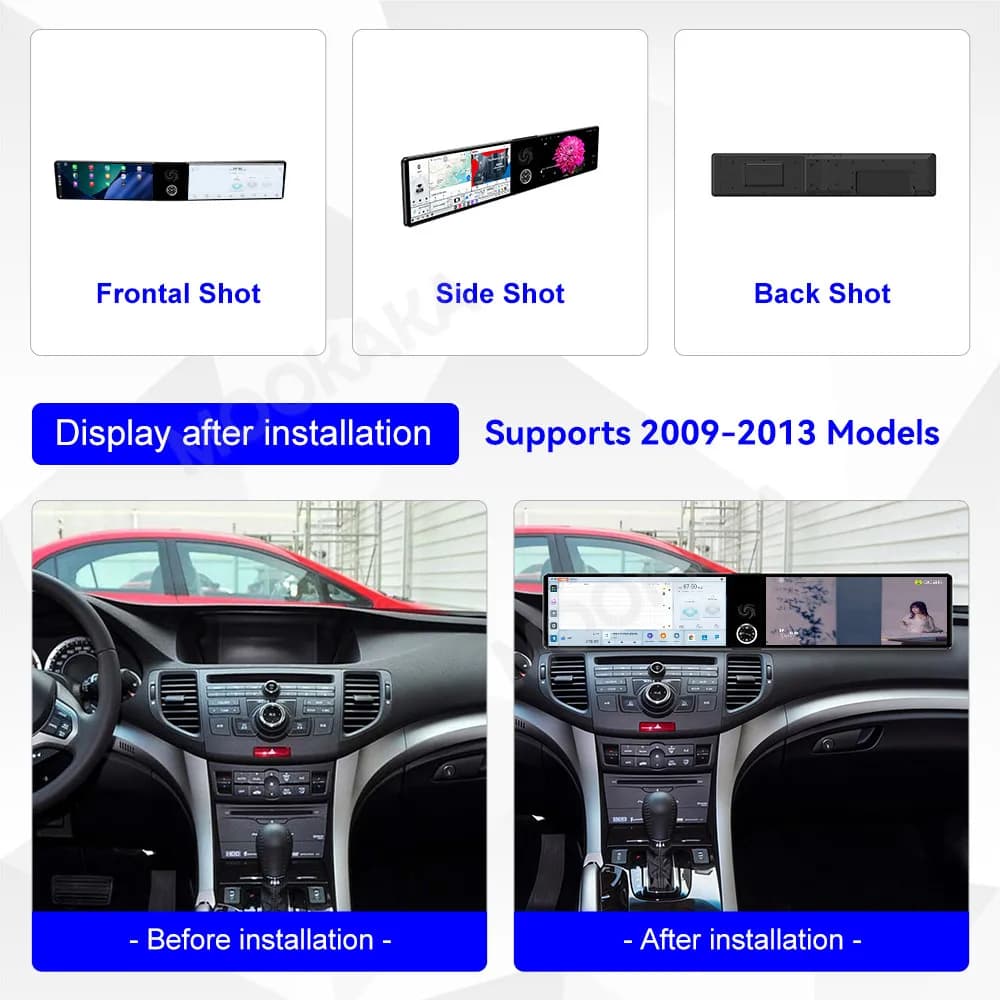 For Honda Spirior 2009-2013 Android Car Radio Multimedia Video Player Wireless Carplay Autoradio Stereo GPS Navigation Head Unit