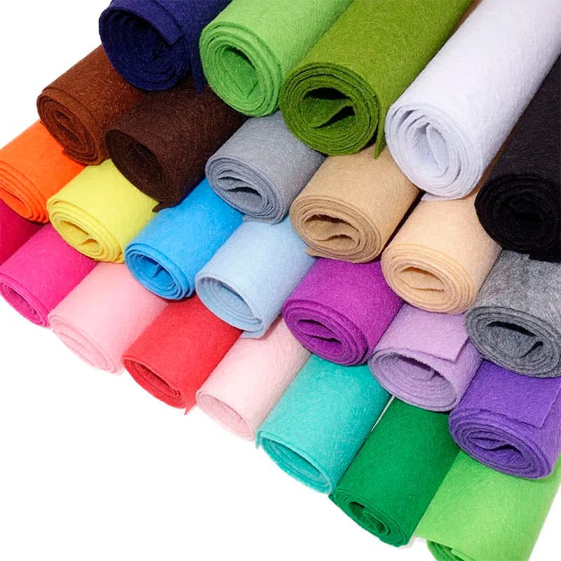 Felt Fabric Non-Woven Felt Fabric Sheet DIY Sewing Dolls Crafts Material 1mm Thick By The Meter/Roll