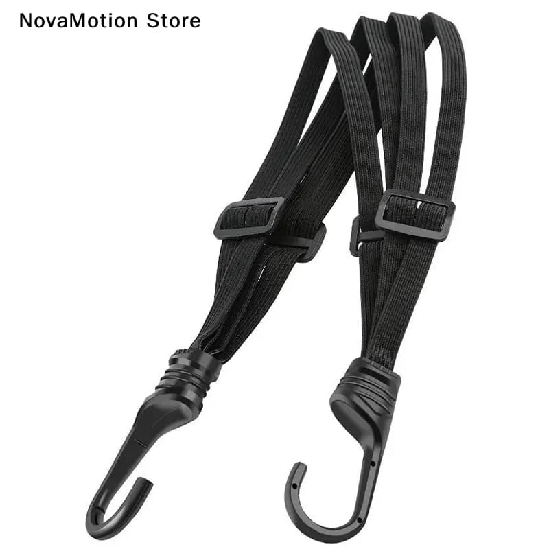 Black Bicycle Luggage Strap Moto Helmet Net Universal Luggage Helmet Retractable Elastic Rope Fixed Strap 60/90CM