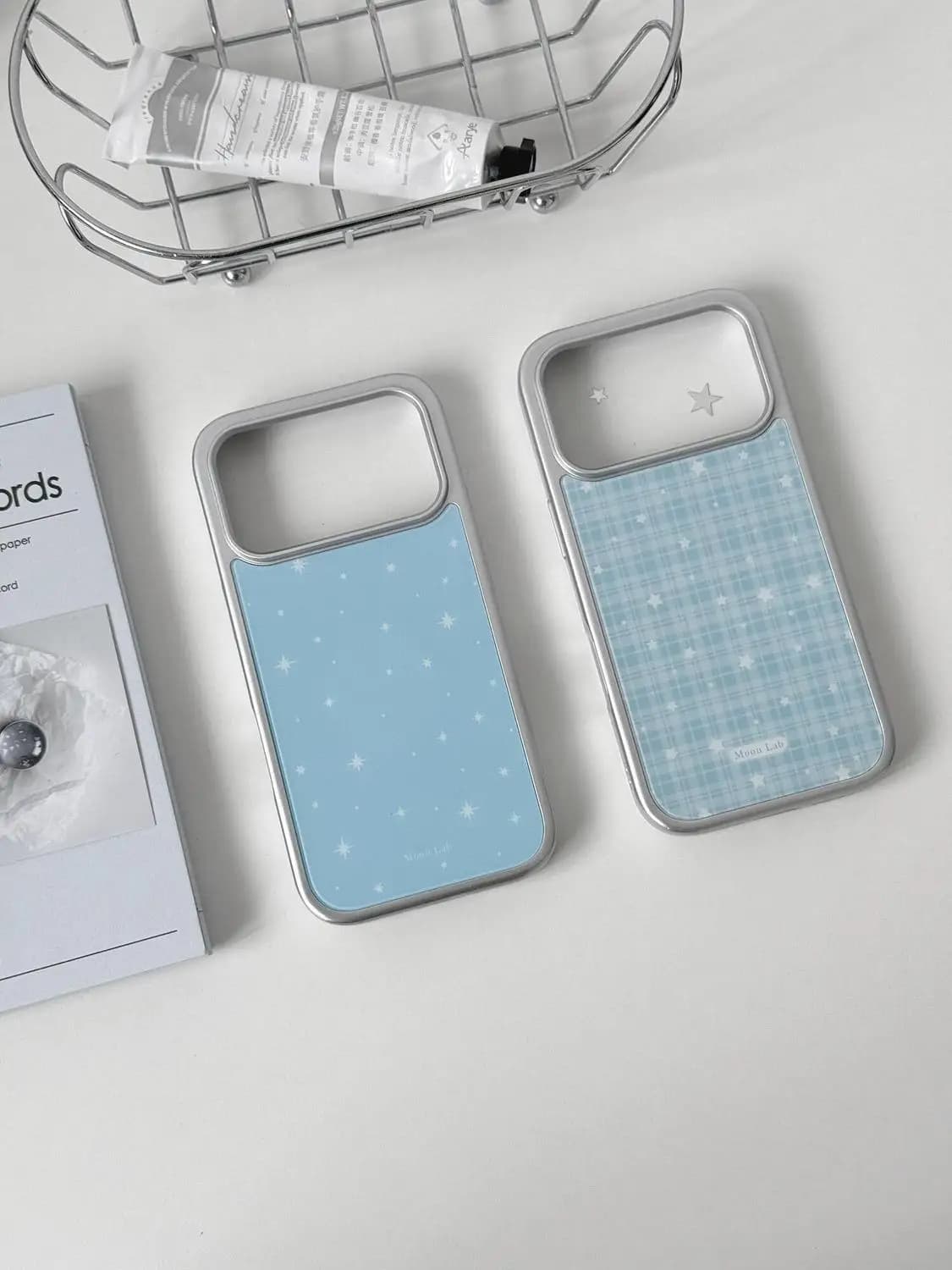 Cover per Telefono Personalizzata Full Screen Niche Blue Star per Samsung Galaxy S23 S24 S25 S26 PLUS ULTRA FE EDGE in Resina Y2K
