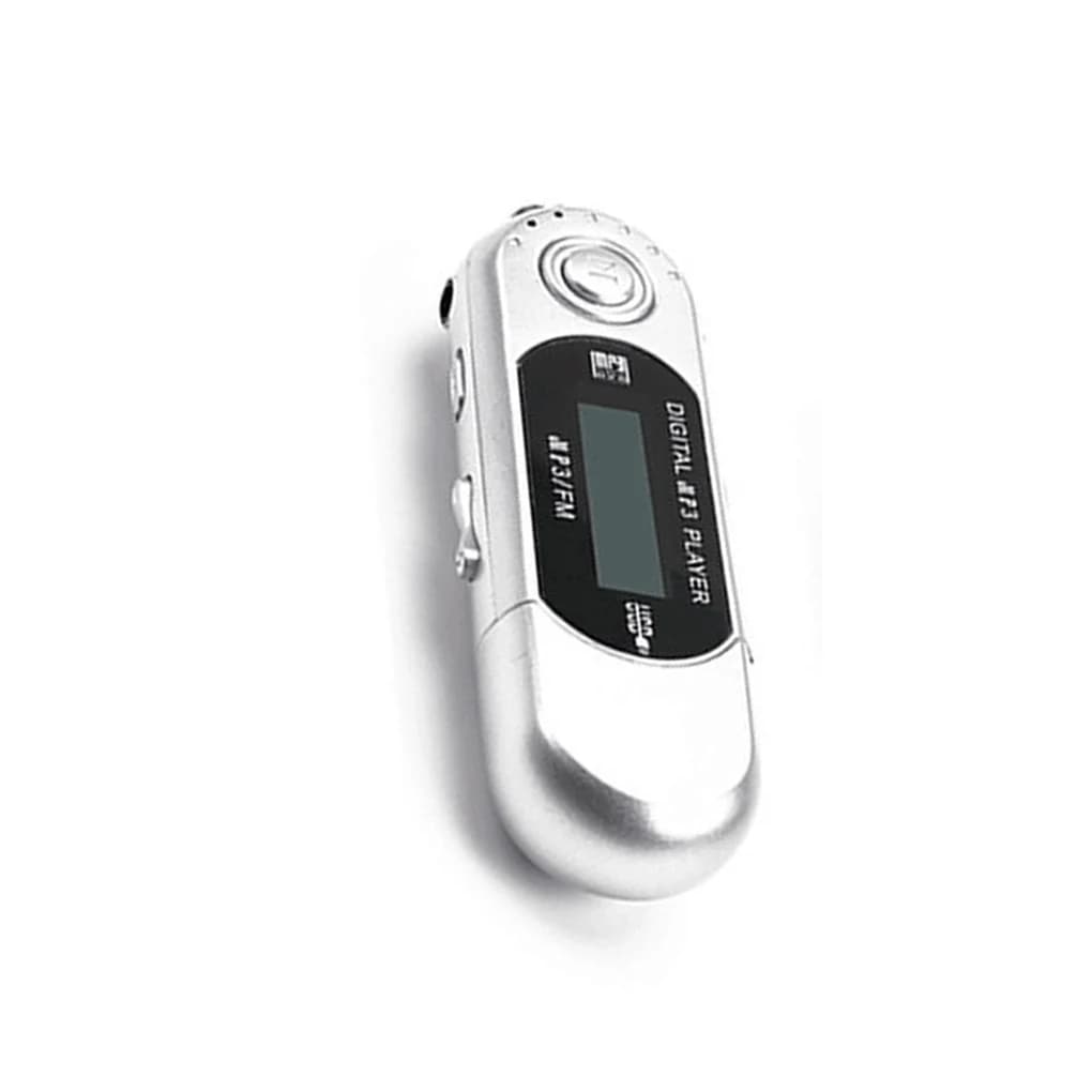 Mini lettore MP3 USB 2.0 Piccola chiavetta USB Suono senza perdita Lettore musicale LCD multilingue con jack audio da 3,5 mm Spegnimento automatico