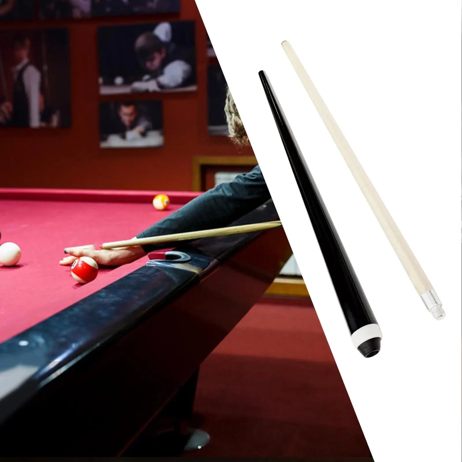 Premium Wooden Pool Cue Bridge Stick Two Piece Snooker Extension Billiard Tool for Professional Table Sports