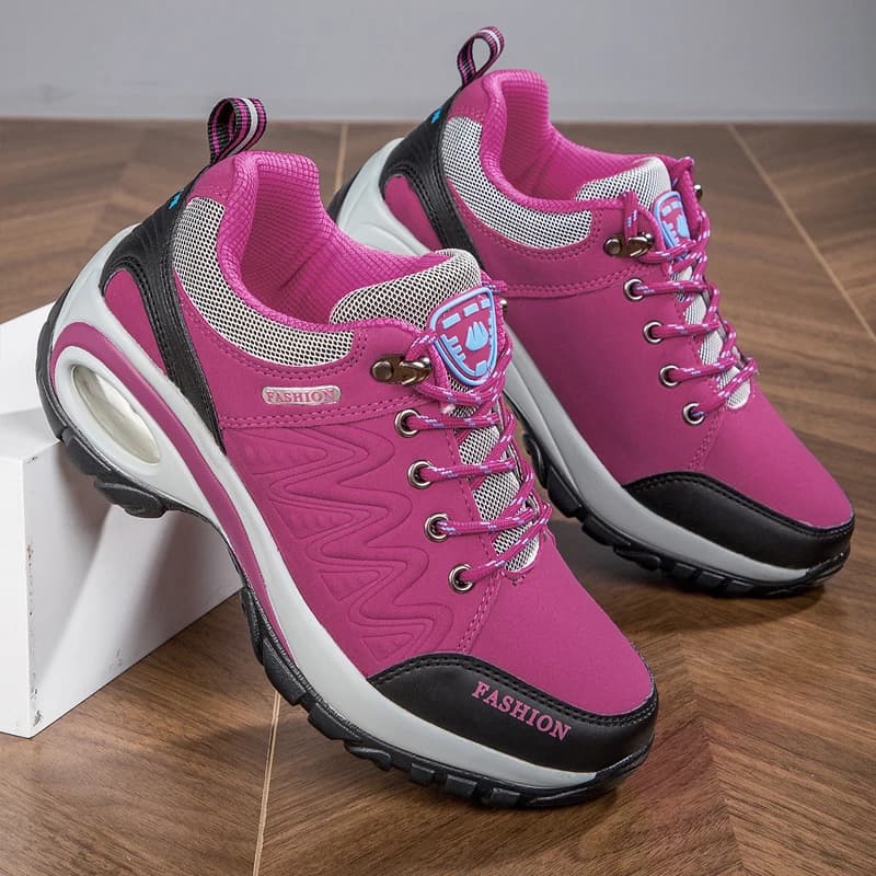Scarpe sportive da donna Scarpe da ginnastica impermeabili con plateau Moda Escursionismo all'aperto Scarpe casual antiscivolo Scarpe da corsa basse Calzature da donna