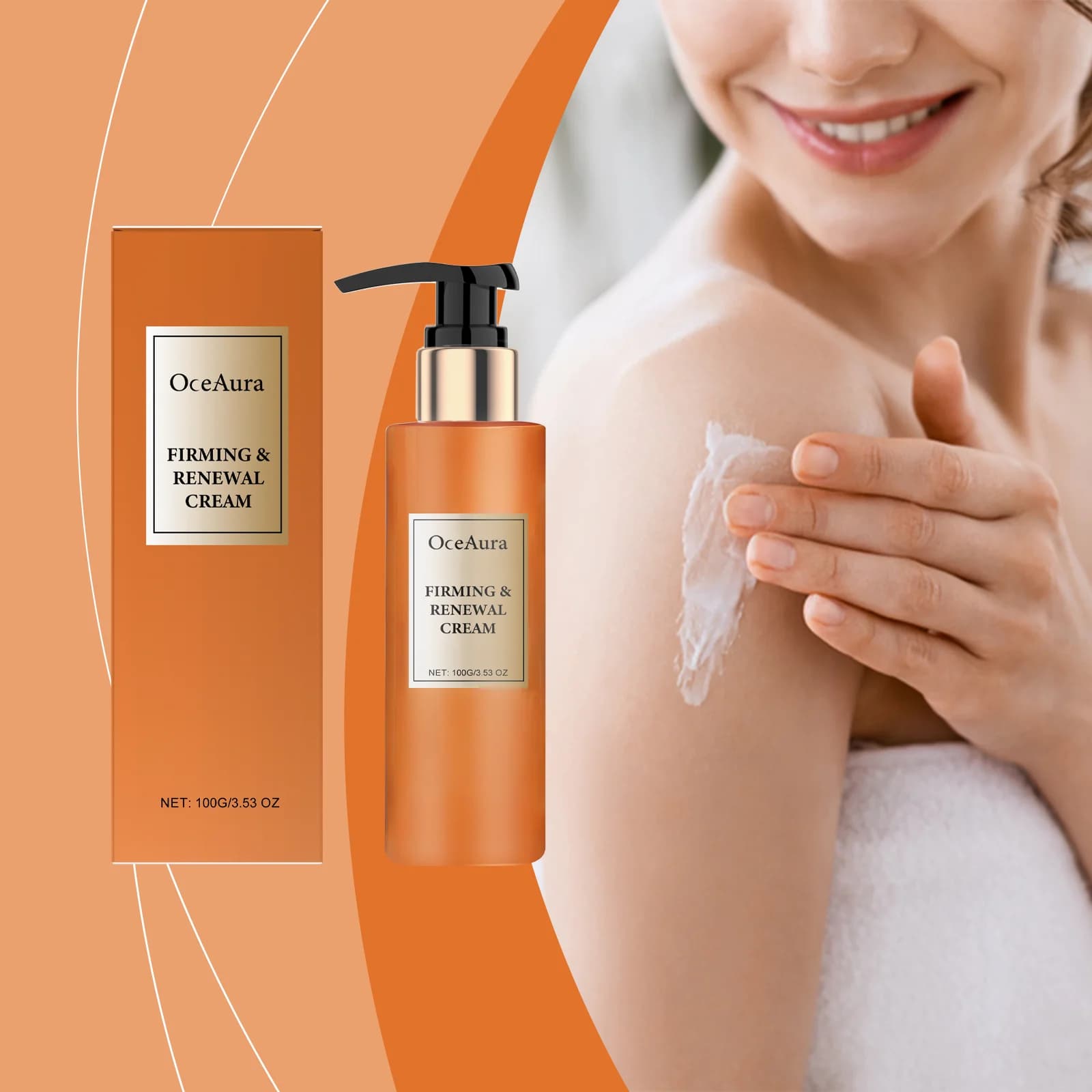 OceAura Crema Corpo Rassodante Idratante e Nutriente Pelle Brillante Elastico Idratante e Rinfrescante Cura Idratante