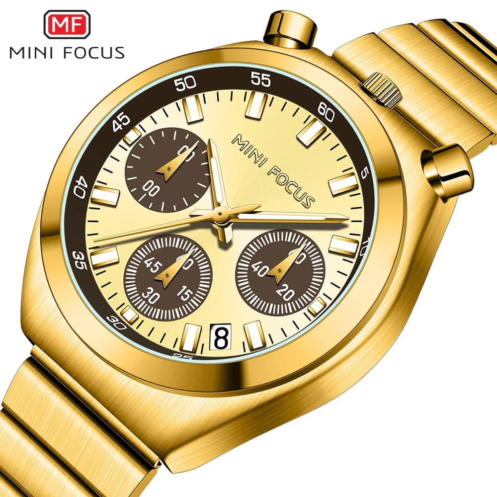 MINIFOCUS Fashionable Women's Watch Little Monster Multifunctional Panda Watch Chronograph With Steel Strap Women's Bracelet Quartz Watches