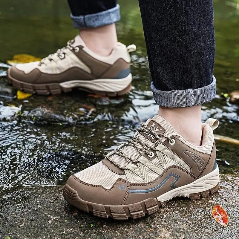 Scarpe da Arrampicata Traspiranti per Esterni, Taglie Grandi, Tomaia in Mesh, Scarpe Sportive Trendy per Coppie, Scarponi da Trekking a Taglio Basso per Uomo