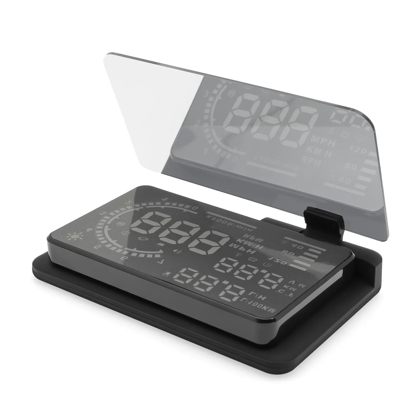 Supporto Universale H6 per HUD (Head-Up Display) per Auto, Proiettore per Smartphone, Supporto GPS, Display di Proiezione Dati di Guida per Auto