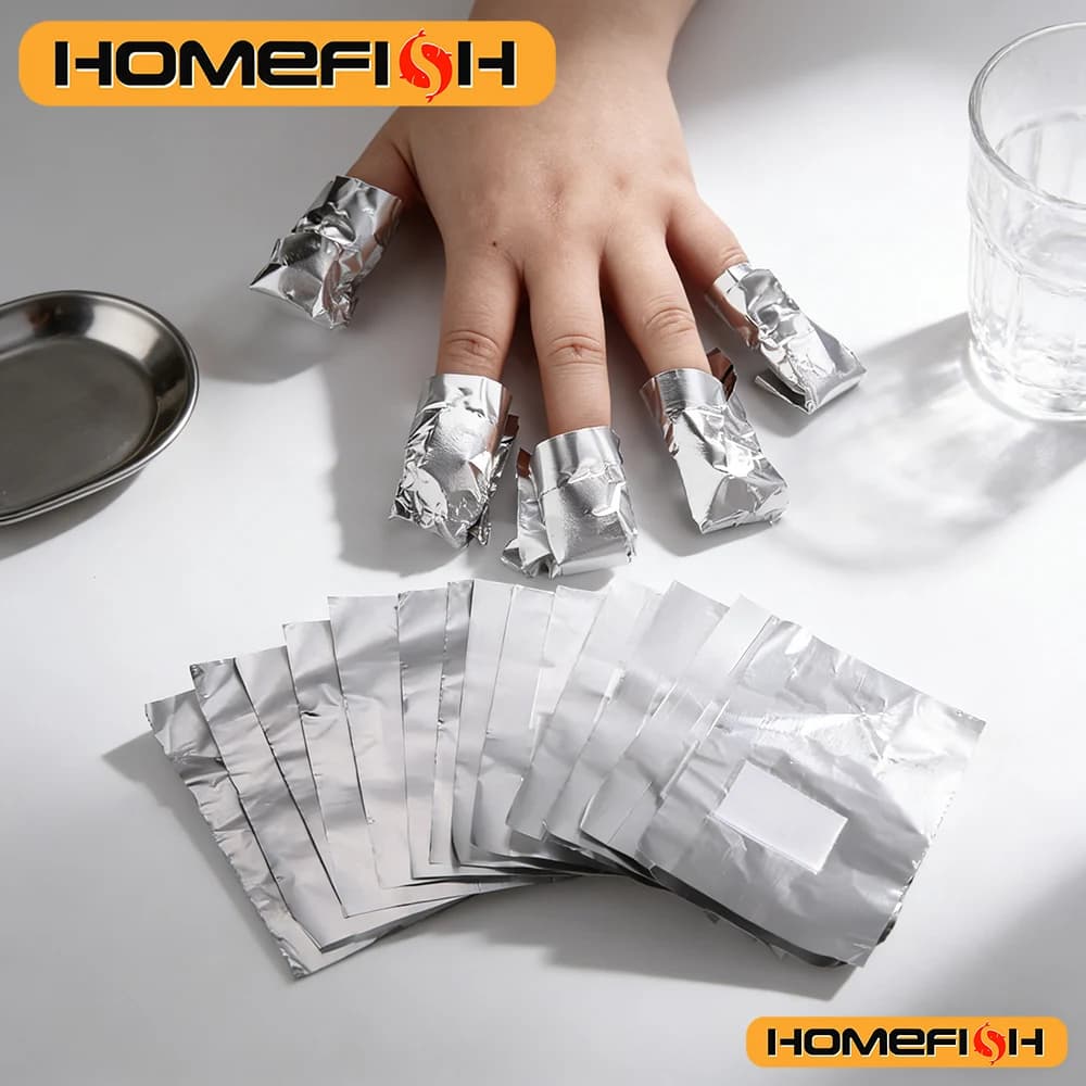 50/100pcs Removing Nail Polish for Soak Off Soak Off Acrylic Gel Nail Polish Professional cleaning with cotton pad Tools for manicure