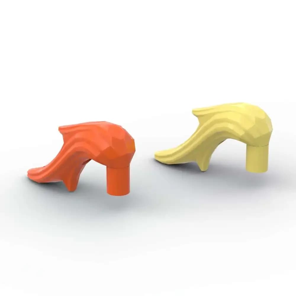 MOC 10PCS Parte Mattoni 22411 Fascia per capelli Piuma Copricapi Building Blocks Set Coda di animale Particelle Idea Puzzle Giocattolo Regalo di compleanno per bambini