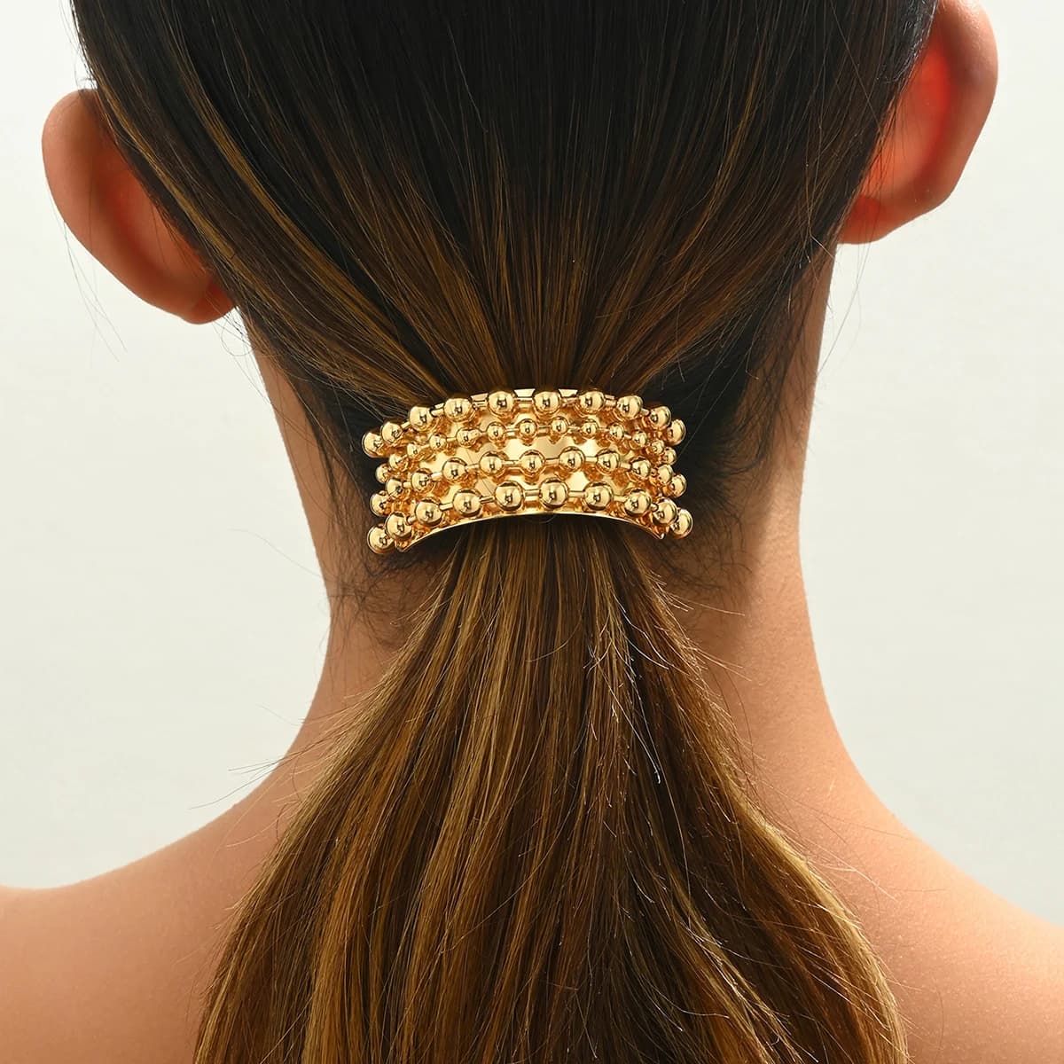 Nuovi semplici elastici per capelli a forma di U, fermagli per capelli, accessori per fermagli per capelli con coda di cavallo quadrata geometrica in metallo