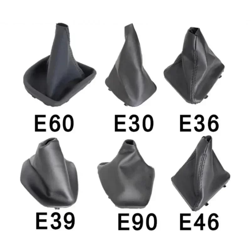 Copertura del bagagliaio del cambio in pelle per BMW E30 E36 E39 E46 E81 E82 E87 E88 E90 E91 E92 E93 E60 Collari Gaitor con telaio