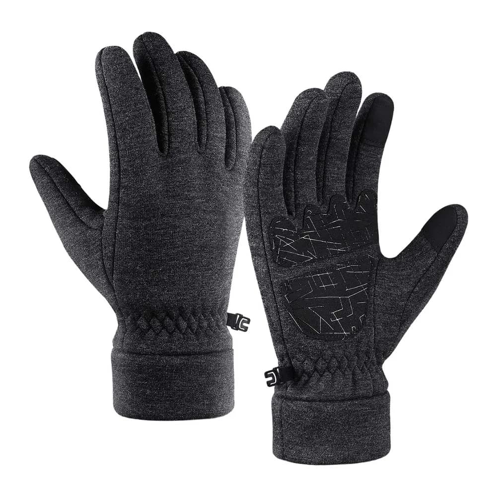 For Winter Outdoor Sports Winter Warm Gloves Outdoor Sports Cycling Windproof Thick Touch Screen Gloves Polyester+Silicone