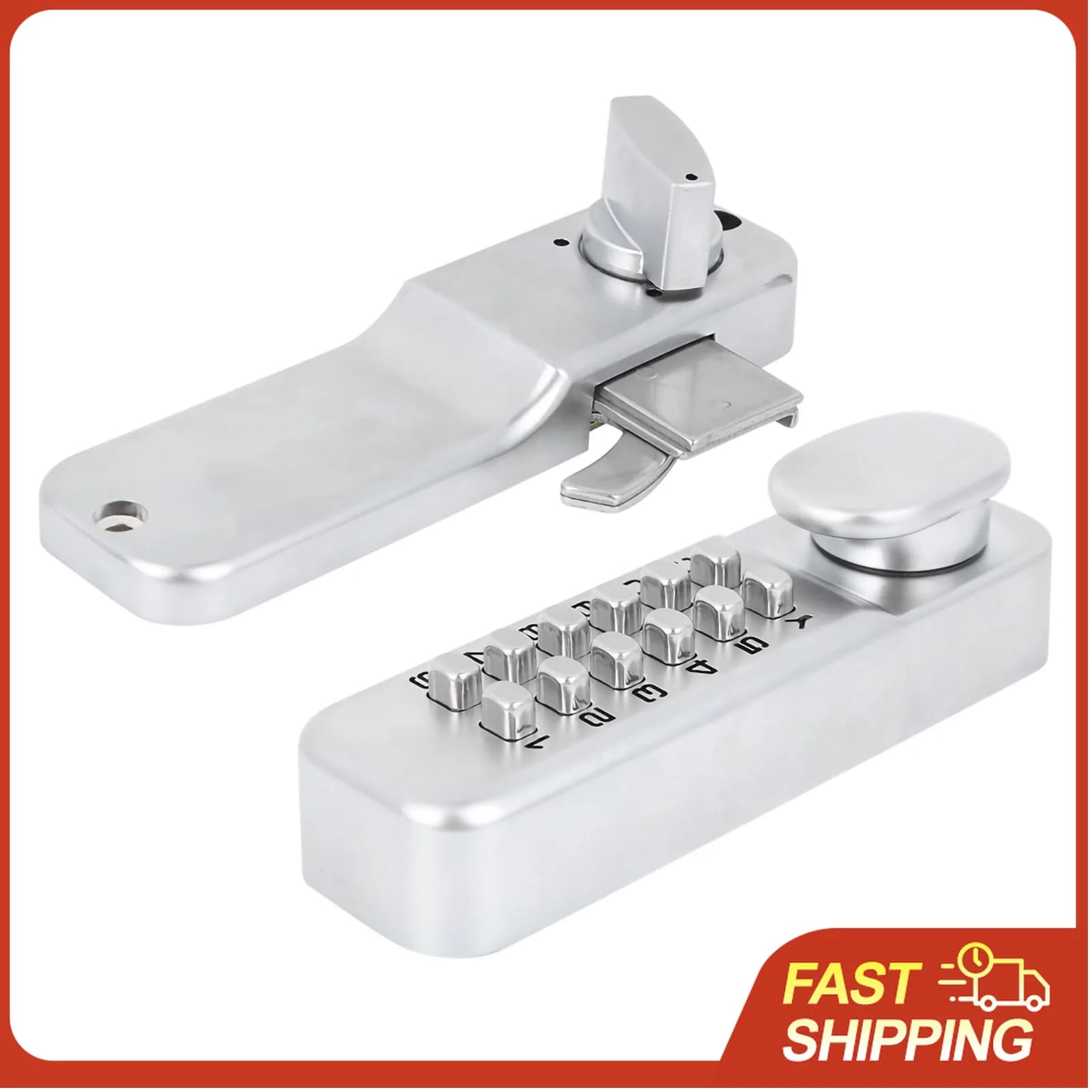Serratura a Combinazione Meccanica da 1-11 Cifre per Porta Scorrevole, Accesso Senza Chiave per Cucina, Balcone, Sicurezza Domestica