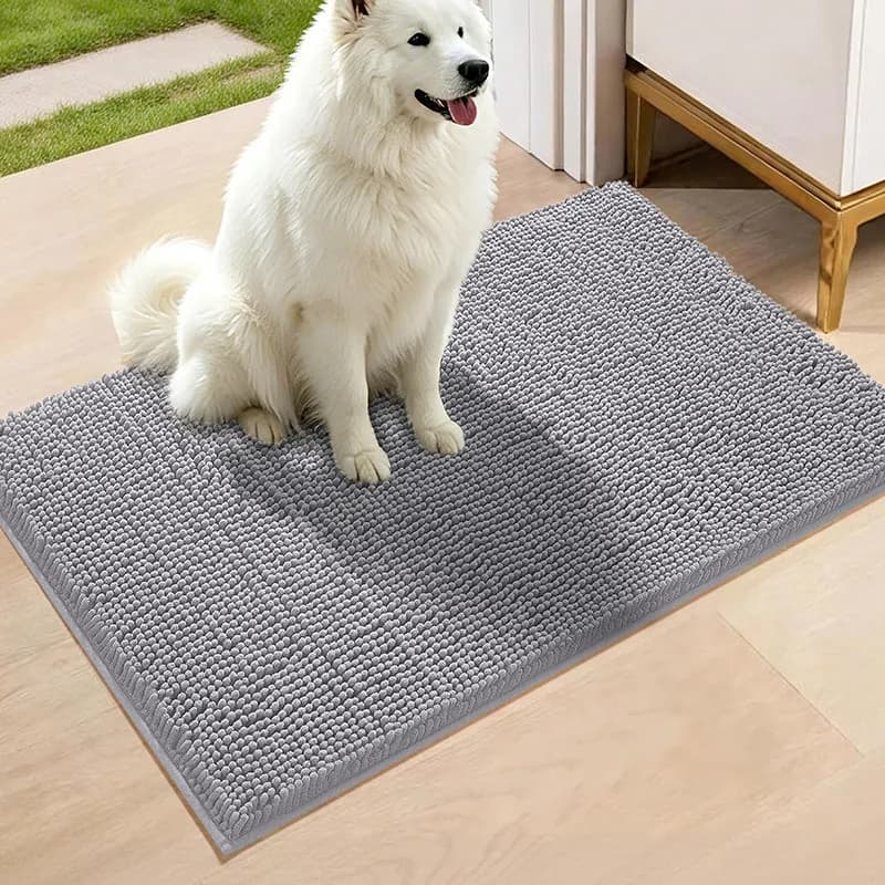 Thick Absorbent Chenille Small Pet Cage Mat, Non-Slip Warm Bedding Pad for Guinea Pig Rabbit Hamster Cat Dog Reptile Cage Restin