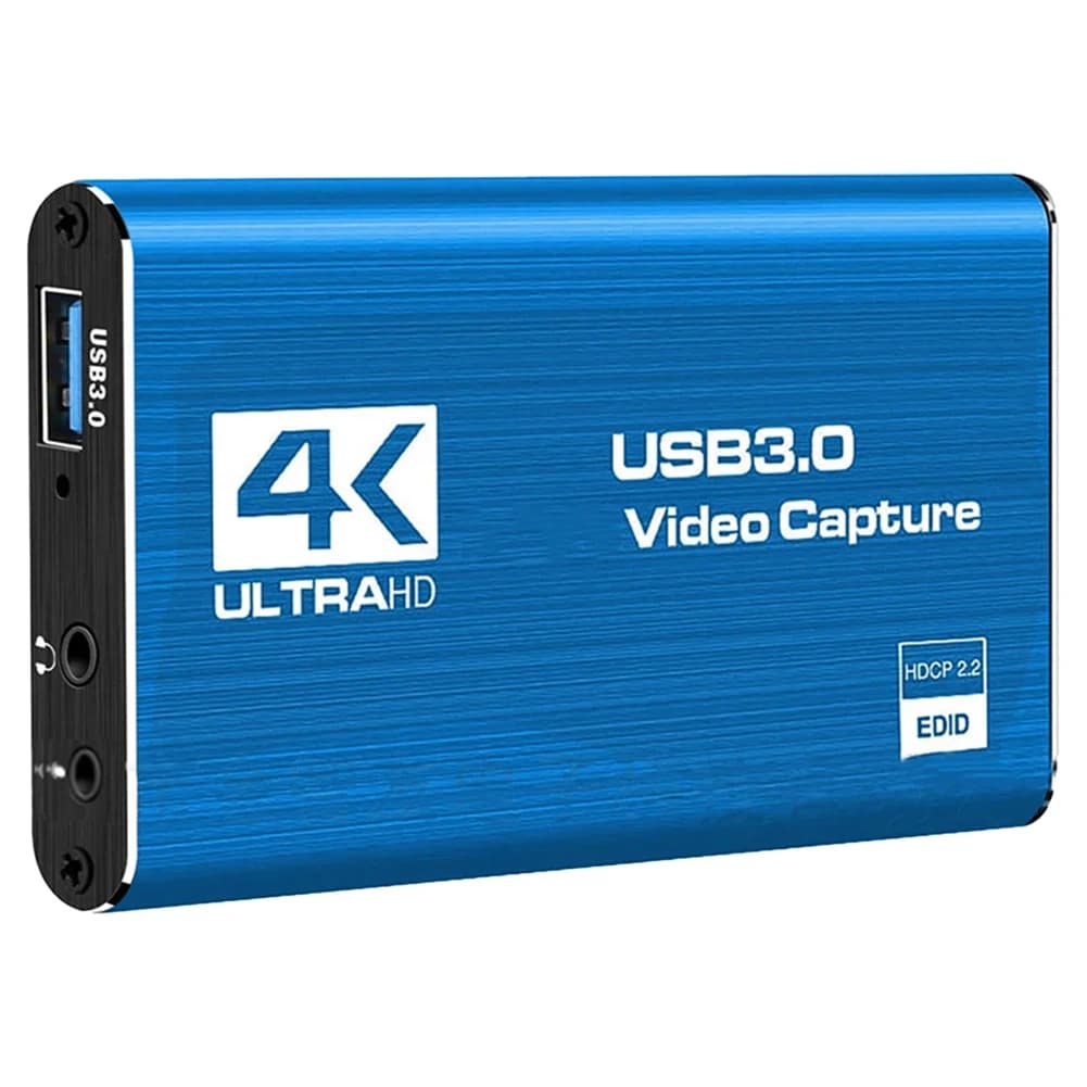 Scheda di acquisizione video USB 3.0 compatibile HDMI 4K 1080P 60FPS Scatola di registrazione per fotocamera HDTV 60Hz per acquisizione OBS Gioco Audio Mic Live