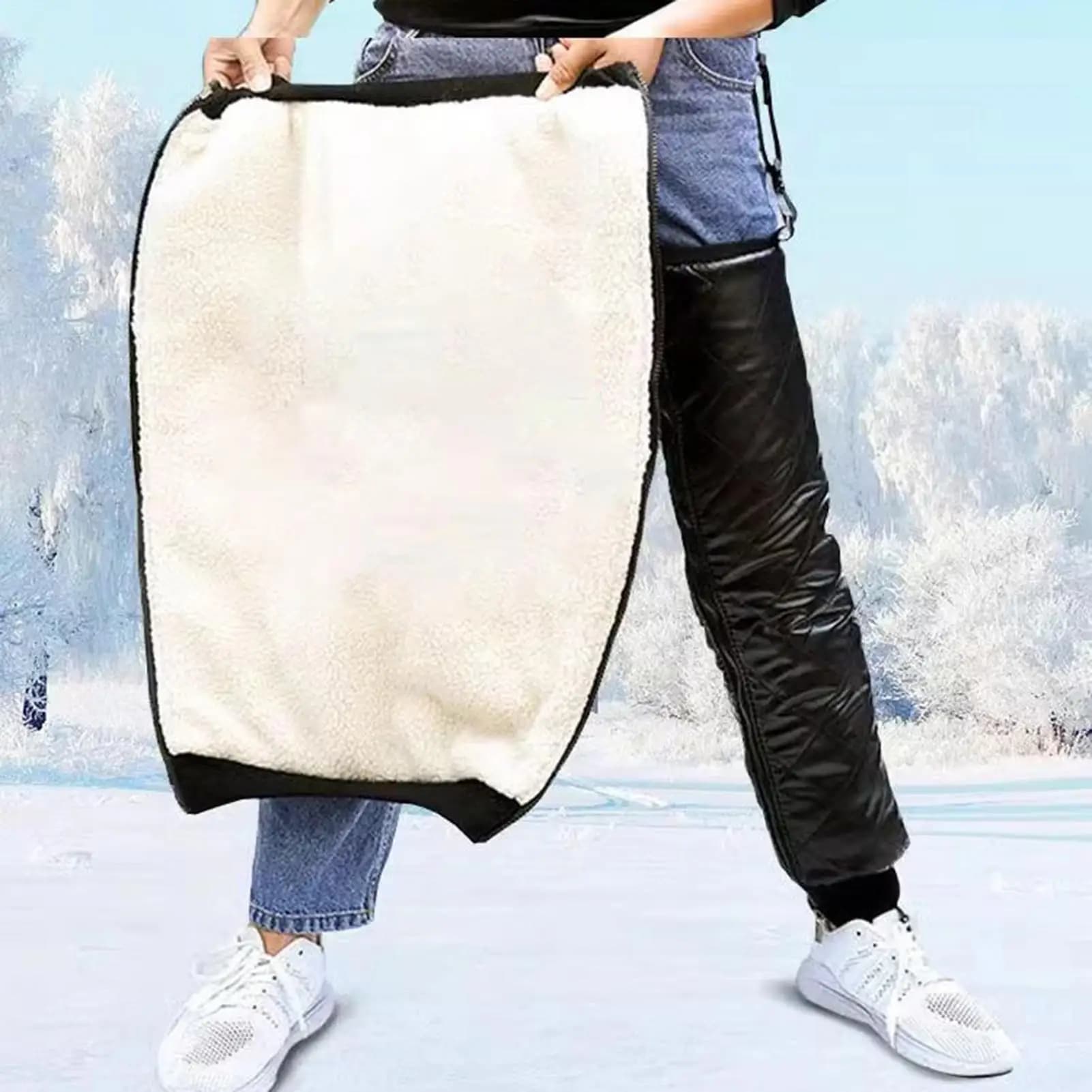 Ginocchiere calde Brace Wraps Protector Warmer Guida Ginocchiere Protezioni per Sci automobilistico Snowboard Sport all'aria aperta
