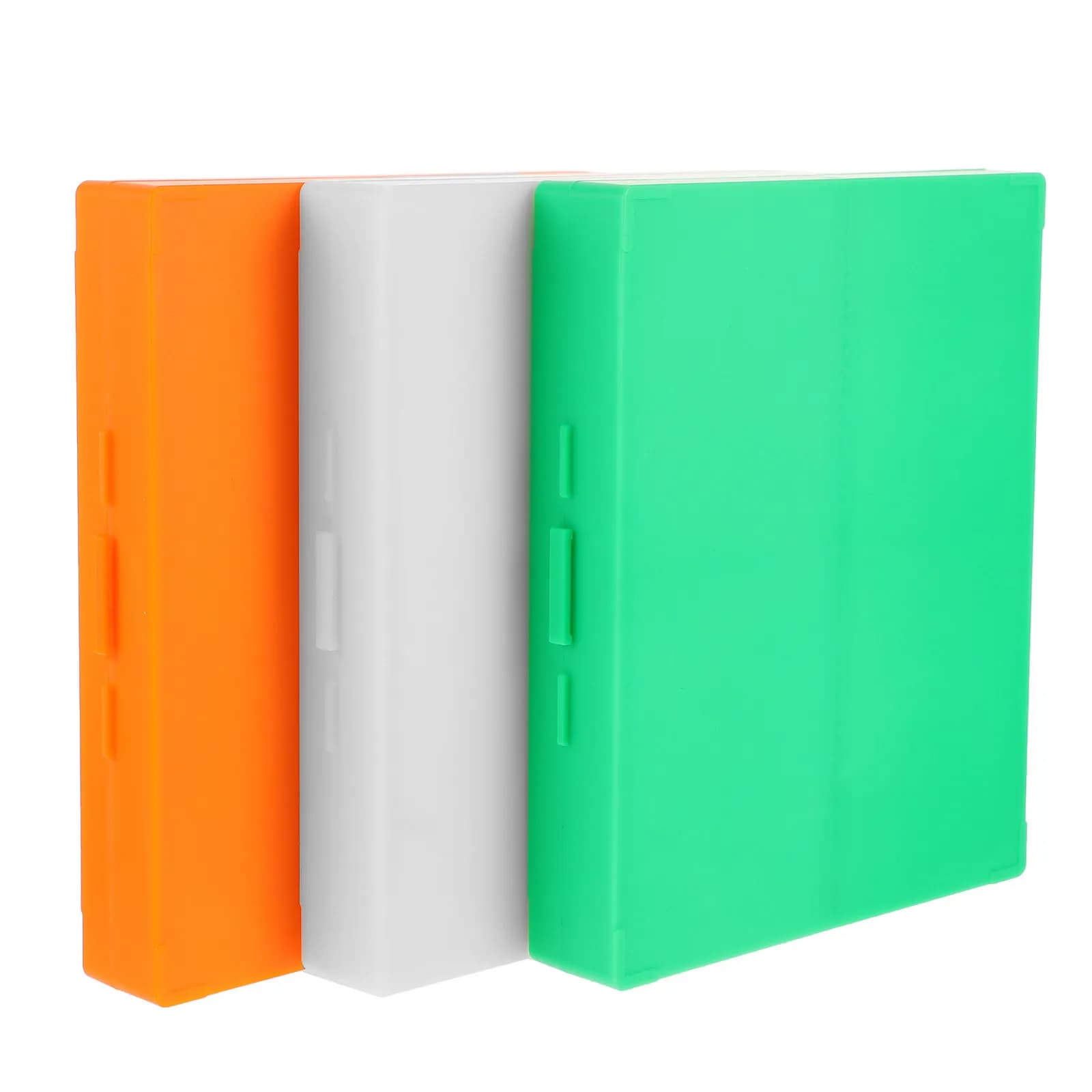 Scatola portaoggetti per microscopio da 3 pezzi, portaoggetti in plastica per laboratorio, scienza, educazione, riutilizzabile, design robusto, separazione sicura e ordinata