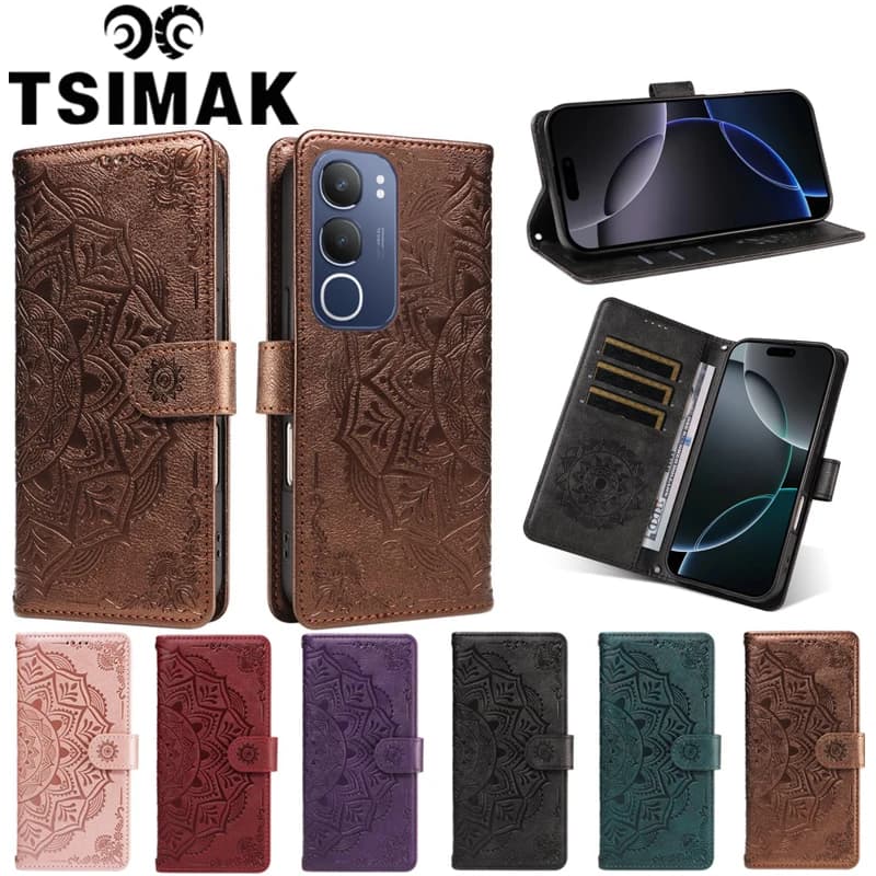 Flip Leather Case For Vivo Y17S Y19S Y18S Y18 Y18i Y18T Y18E Y28 Y29 Y29S Y38 Y39 4G 5G Cover Magnetic Wallet Card Book Coque
